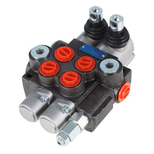 Hydraulic Monoblock Double Acting Control Valve 2 Spool 11 GPM SAE Ports New