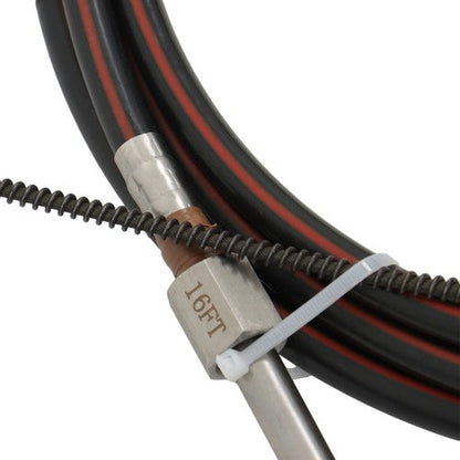 16Ft Boat Rotary Steering System Outboard Kit SS13716 for Waterborne Vehicles