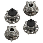 4pc For Hyundai Sonata Tucson Kia Optima Front Rear Wheel Bearing & Hub Assembly