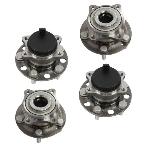 4pc For Hyundai Sonata Tucson Kia Optima Front Rear Wheel Bearing & Hub Assembly