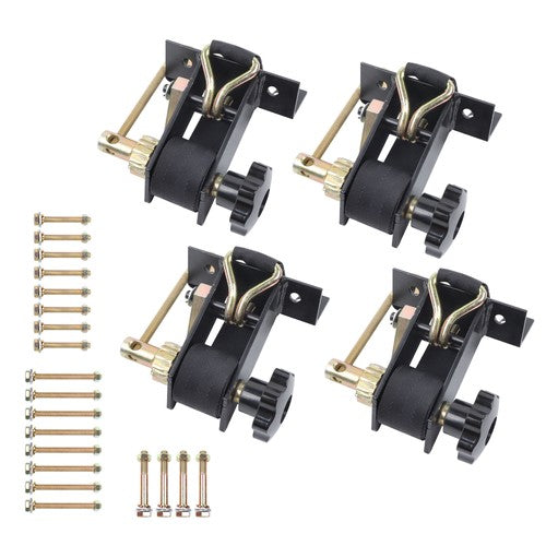 Ladder Rack Ratchet Tie Downs*4 Steel Black 500lbs 1.5in*7.5ft 1.4in Square Tube