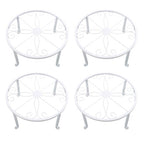 4PCS Plant Stand for Flower Pot Potted Holder Indoor Outdoor Metal 9in