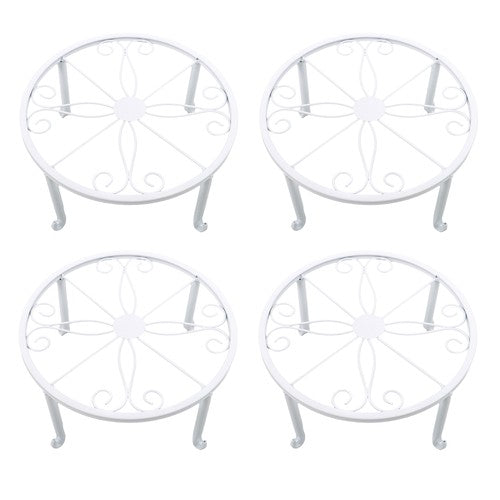 4PCS Plant Stand for Flower Pot Potted Holder Indoor Outdoor Metal 9in