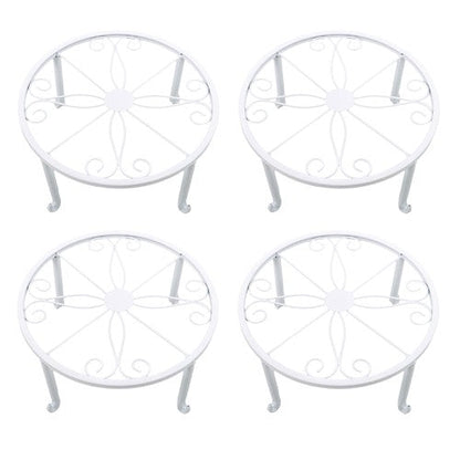 4PCS Plant Stand for Flower Pot Potted Holder Indoor Outdoor Metal 9in