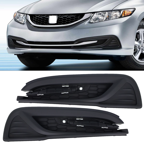 HO1039113 HO1038113 Fog Light Cover Pair for 2013-2015 for Honda Civic