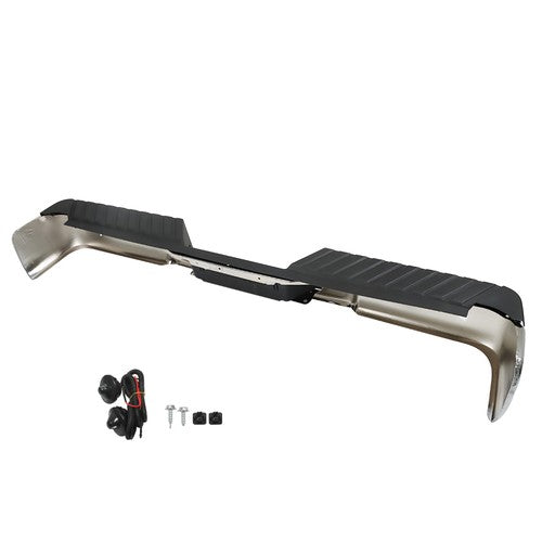 Rear Chrome Step Bumper Assembly For Ford F150 04-06 W/ Object Sensor Holes