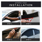 NEW Window Visor Smoke Tinted Acrylic Rain Guard For Infiniti Q50 2014-2020