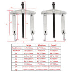 3 in 1 Gear Puller Set 9-Piece 2 Jaw Bearing Flywheel Puller Removal Tool Kit