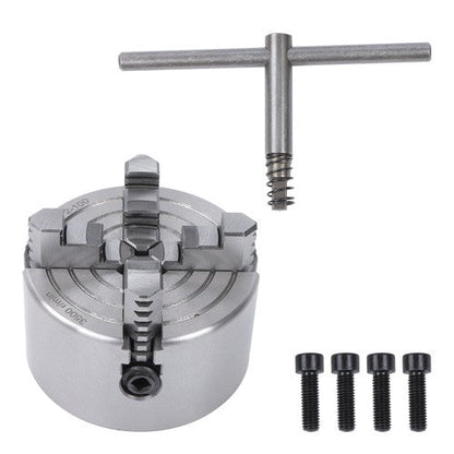 K72-100 4Inch 4-Jaw Metal Lathe Chuck Independent Reversible Jaws Key Handle New