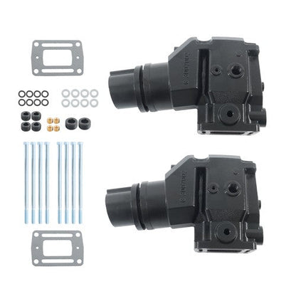 For Volvo Penta OMC Set of 2 4'' manifold Exhaust Riser Elbow 4.3 5.0 5.7 5.8 L