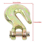 4Pcs 1/2" Clevis Grab Hook G70 Forged Steel Chain Hook Fracture Strength 48000lb