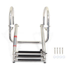 3 Steps Ladder Stainless Steel in-Board Telescoping For Marine Boat Yacht New