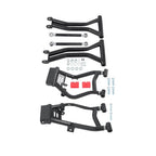 Rear High Clearance A-Arms for Polaris RZR 800 S / RZR 800 4 - BLACK