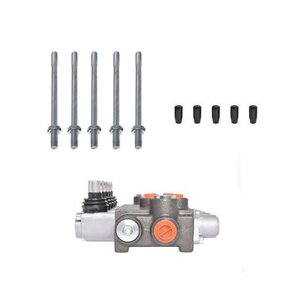 5 Spool 3625PSI Hydraulic Monoblock Double Acting Control Valve 11 GPM SAE Ports