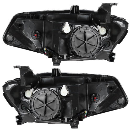 Black For Chevy Malibu 2016 2017 2018 Headlight Assembly Halogen Left+Right Side