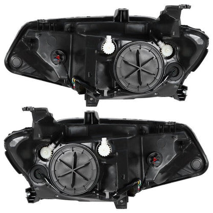 Black For Chevy Malibu 2016 2017 2018 Headlight Assembly Halogen Left+Right Side
