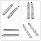 1 Pair of 14In Locking Drawer Slides Full Extension & Lock 150 lb Load Capacity