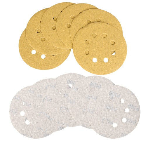 100 Pack 5 Inch 8-Hole 100 Grit Hook-and-Loop Sanding Disc Sander Paper