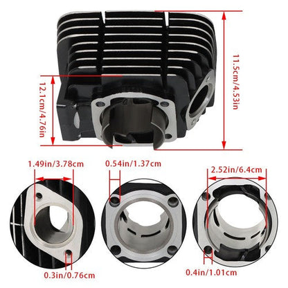 Fit For Yamaha Rd350 1973-1975 Cylinder Rebuild Kit Pistons Rings Pins