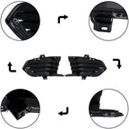 Front Fog Lamp Cover For Cadillac XT5 2017-2019 Black New Driver+Passenger Side