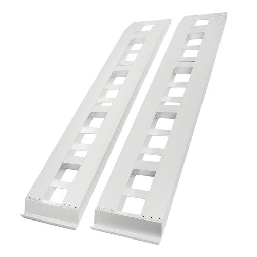 2Pcs Aluminum 80"×15" Ramps 6000 LBS Hook End Knife For Truck Car Auto Trailer