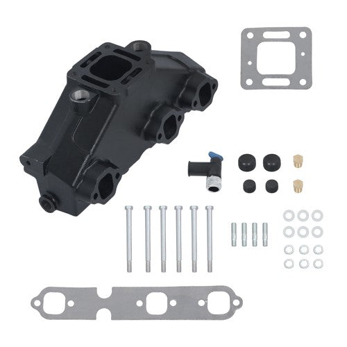 2× Exhaust Manifold For MerCruiser GM V6 1985-2002 175 185 205 262 4.3L 99746A17