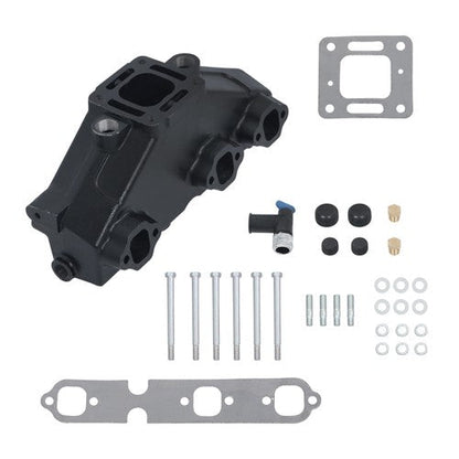 2× Exhaust Manifold For MerCruiser GM V6 1985-2002 175 185 205 262 4.3L 99746A17