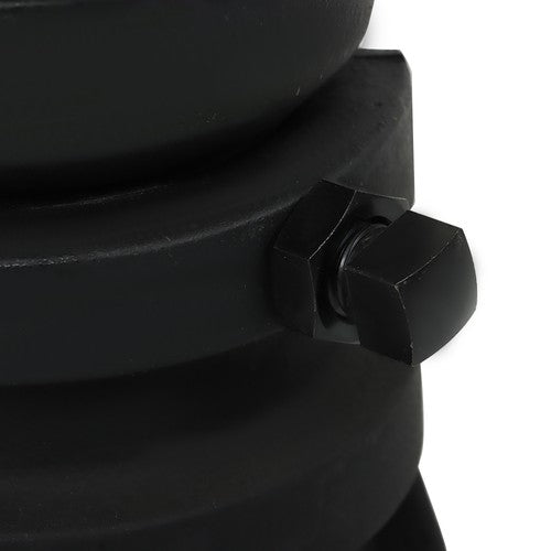 Black C5G 12''-16'' Adjustable Cushioned 5th Wheel to Gooseneck Adapter New