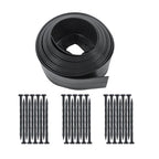 1 Set No-Dig Garden Edge Lawn Border L-shaped Landscape Edging Border Kit 33 FT