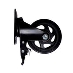 4 Inch Universal Heavy Duty Swivel Caster Wheels �� 4 with Brakes Black