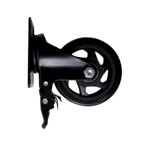 4 Inch Universal Heavy Duty Swivel Caster Wheels × 4 with Brakes Black