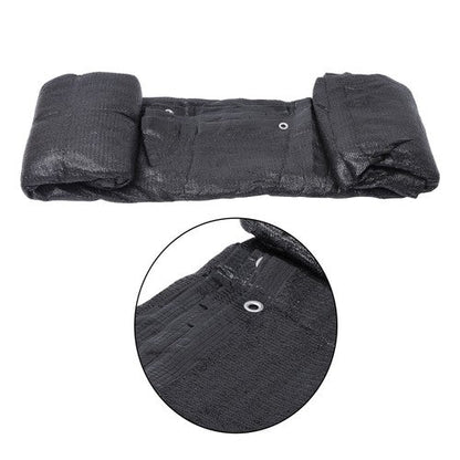 5FTx50FT Black Heavy Duty Garden Privacy Fence Barrier Net With Zip Ties
