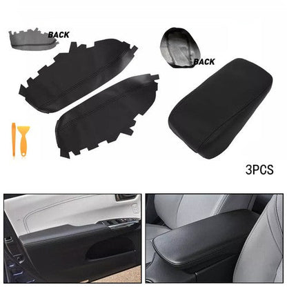 Door Panel Center Console Lid Armrest Cover Black for Toyota Avalon 2013 2018