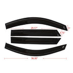 For Hyundai Tucson Mugen Style 4x 2016-2021 Window Visors Sun Rain Guard Vent