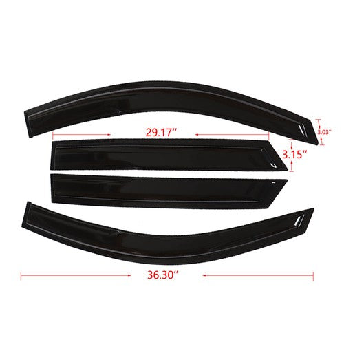 For Hyundai Tucson Mugen Style 4x 2016-2021 Window Visors Sun Rain Guard Vent