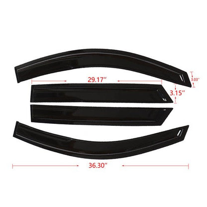 For Hyundai Tucson Mugen Style 4x 2016-2021 Window Visors Sun Rain Guard Vent
