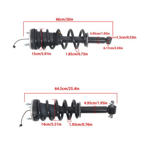 4PCS Front Shock Strut Assy W/Electric For Escalade GMC Yukon 2021-2025 85640957