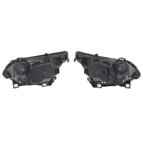 Right+Left Black Halogen Clear Headlight Assembly For BMW 528i 2008 2009 2010
