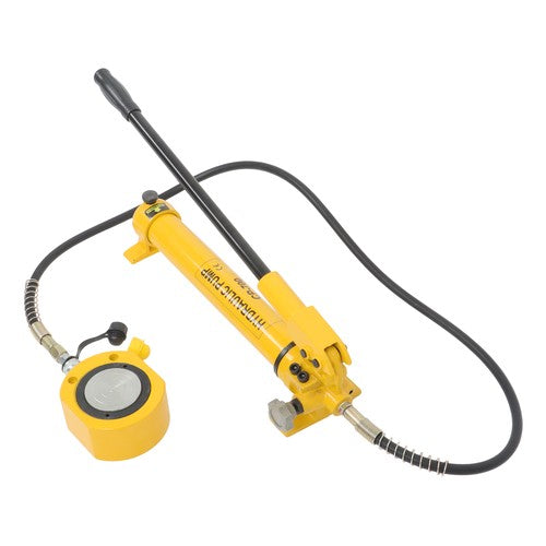 50T Low Profile Hydraulic Cylinder Jack Kit+CP-700 Manual Hydraulic Hand Pump