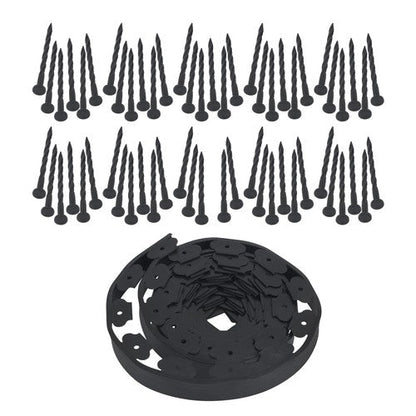 No-Dig Garden Edge Lawn Border L-shaped Landscape Edging Border Kit 40 FT
