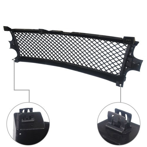 ABS Plastic Black Front Bumper Grille New Fit For Chevrolet Silverado 1999-2002