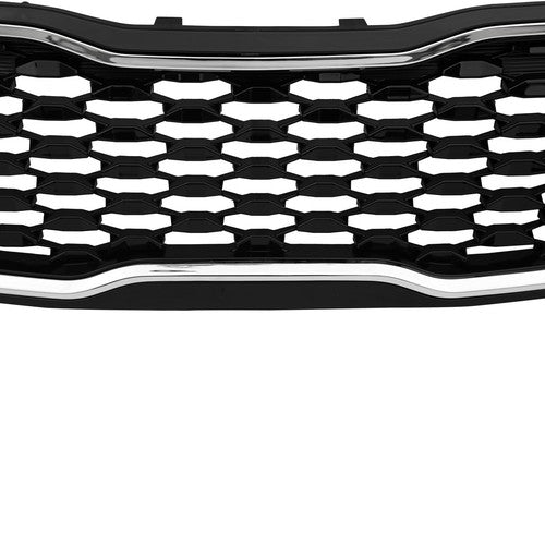 86350B0010 Front Upper Grille Chrome for 2017-2018 for Kia Forte Sedan LX SX