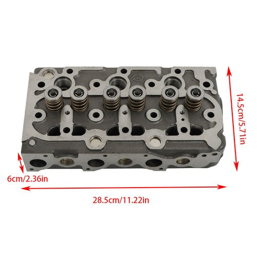 New Complete Cylinder Head w/Valves & Full Gasket Set Fit For Kubota D950 Engine