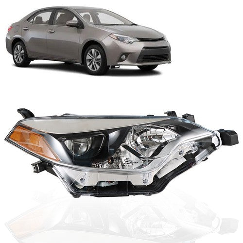 Headlight For Toyota Corolla 2014-2016 Headlamps Passenger Side Clear RH Housing