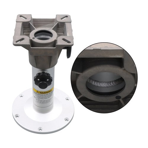 Aluminum Height 13"-19" Locking Boat Seat Pedestal Adjustable Boat Seat Mount