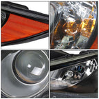 Black Headlights Headlamps Housing Right&Left Side For Hyundai Sonata 2011-2014