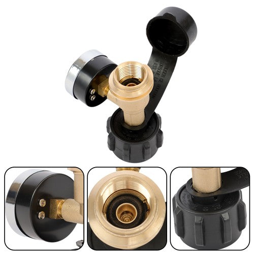 4-PCS QCC1 Inflation Joint Gas Tank Copper Converter Head POL Joint Propane