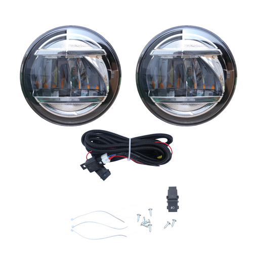 Full LED Front Fog Lights Lamp Double Light w/ Switch for 2024 for Subaru Crosstrek