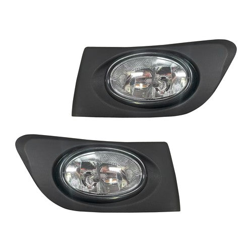 Front Bumper Fog Lights Clear Lens Halogen Fog Lamp for 2001-2003 for Honda Civic
