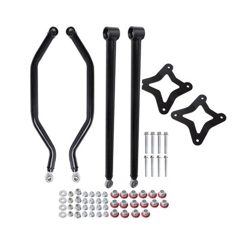High Clearance Boxed Rear Radius Arms for Polaris RZR XP 1000 - Black
